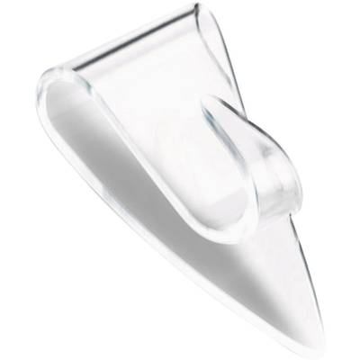 Kétoldalas ragasztós akasztó, átlátszó, TESA®POWERSTRIPS® Deco (58900-00013-02)