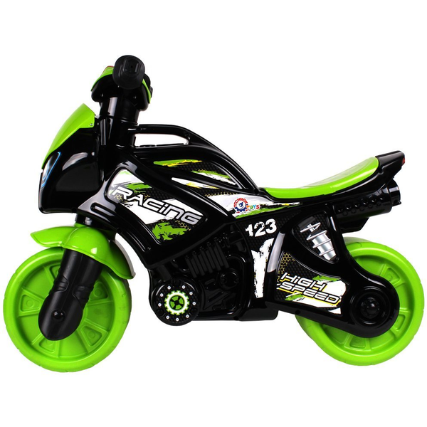 Motorkerékpár zöld-fekete