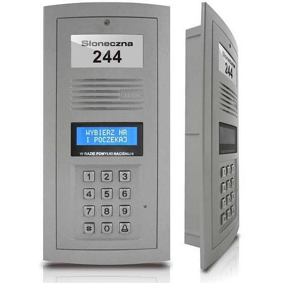 Elfon OP-255 P Optima ELFON Panel z wizytówką teleadresową, popiel