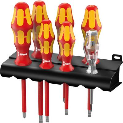 Комплект от 7 отвертки с опора, Wera, Multicolor