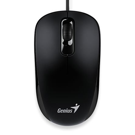 Drátová myš, Genius DX-101, černá, optická, 1200DPI