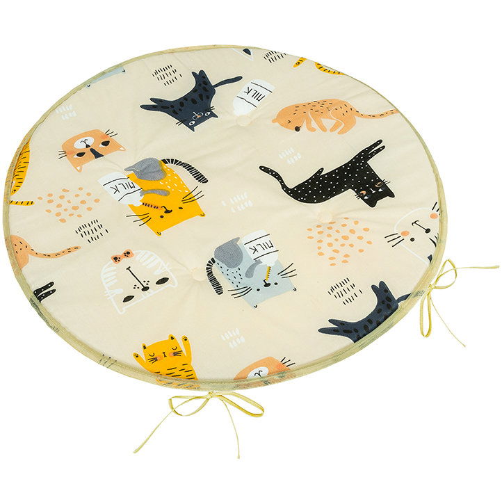 BELLATEX Adéla Seat 79/291 round smooth d.40 cm cats (12471)