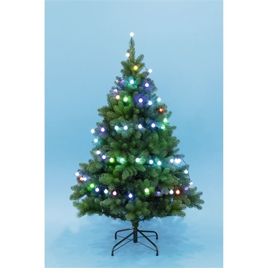 Somogyi KBC 50 LED-es Fényfüzér gömb dekor 4.9m színváltó (KBC 50)