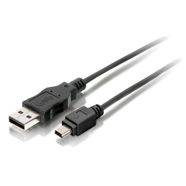 Equip 128521 cabo USB USB 2.0 1,8 m USB A Mini-USB B Preto