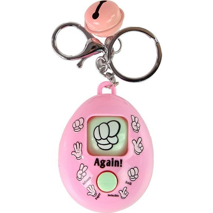 Kulcstartó Játék Kő Papírolló Rózsaszín 13404 (13404)