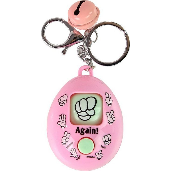 Kulcstartó Játék Kő Papírolló Rózsaszín 13404