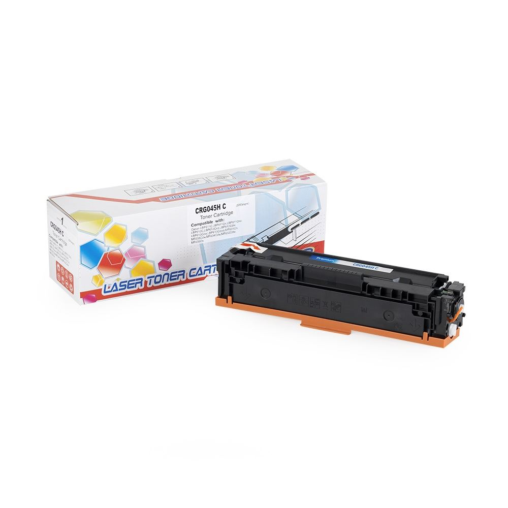Съвместима тонер касета ECO ECOCACRG045HCYUNI за Canon CRG045H/HP CF401X, циан
