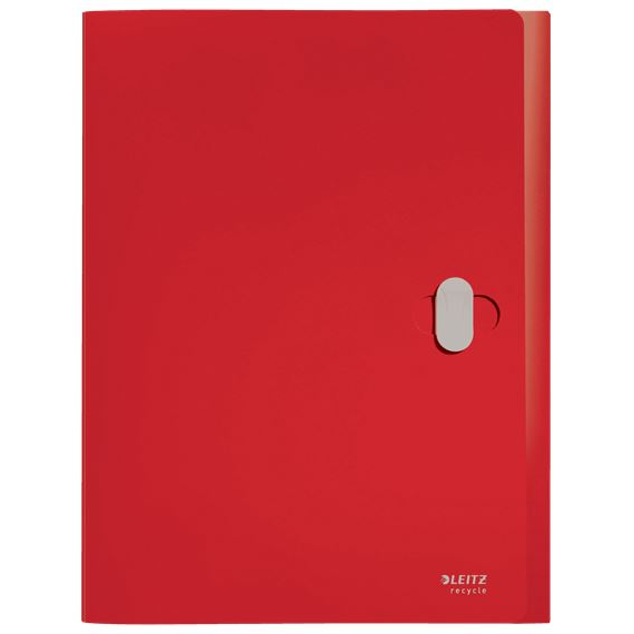 Leitz Recycle karbonsemleges zárható jumbo mappa piros (46230025) (Leitz46230025)