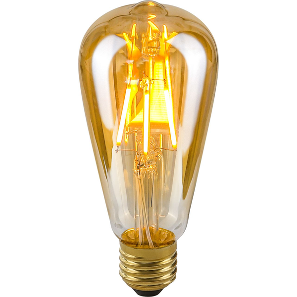 Italux Bursztynowa żarówka edison E27 4W ciepła Italux LED LDS-ST64-A