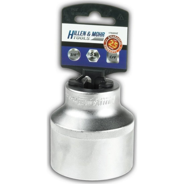 Hillen & Mohr Dugókulcs 36 mm 3/4 Hatlapú PVC Tartóval