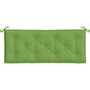 melange zöld szövet kerti padpárna 120x50x7 cm