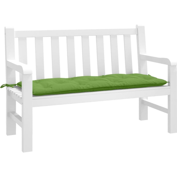 melange zöld szövet kerti padpárna 120x50x7 cm