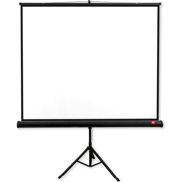 Avtek Tripod PRO 180 1:1 175x175cm matt fehér hordozható állványos vetítővászon fekete kerettel (5907731310048)