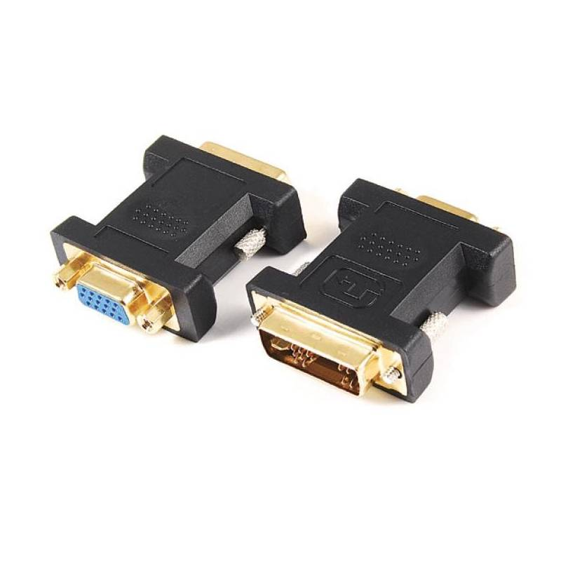 Sbox DVI M - D-Sub(15) F Adapter Fekete (DVI-VGA-M/F)