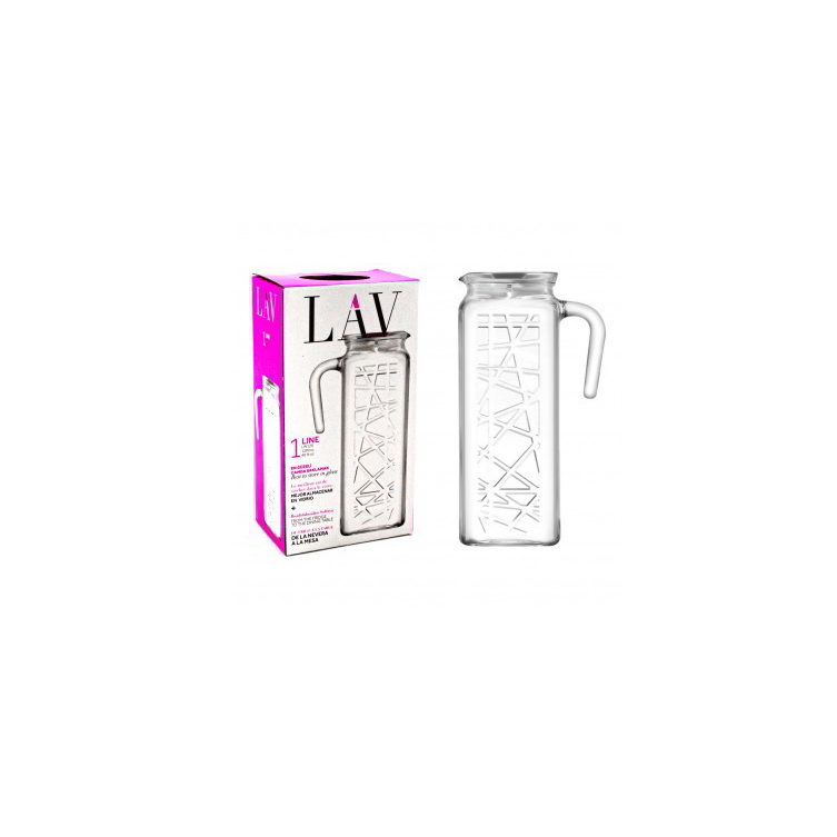 LAV Line Jug Üveg kancsó 1.2L - Átlátszó (LV-LIN120 PK0002RP)
