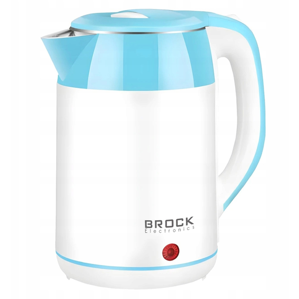 Brock WK 5521 WH електрическа кана с двойна стена, 1,8 л, 1500 Вт