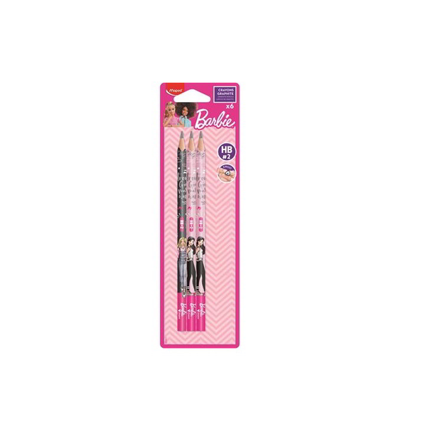 Sada ceruziek Barbie Maped HB 6 ks