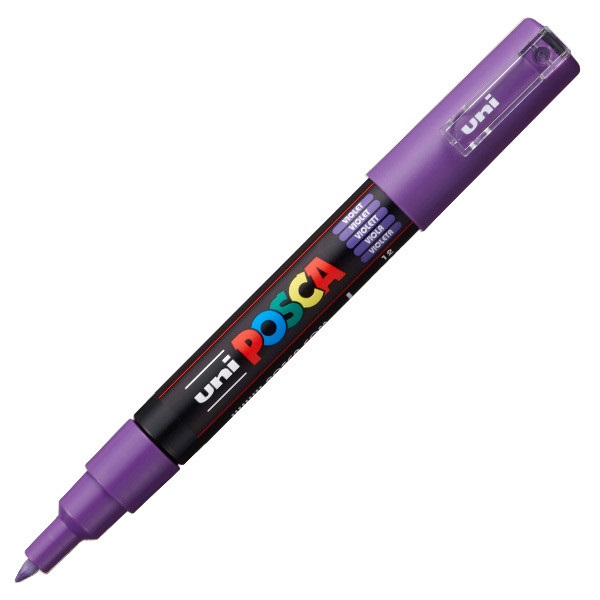Uni Posca PC-1M 0.7mm Extra-Fine Marker - Lila (2UPC1ML)