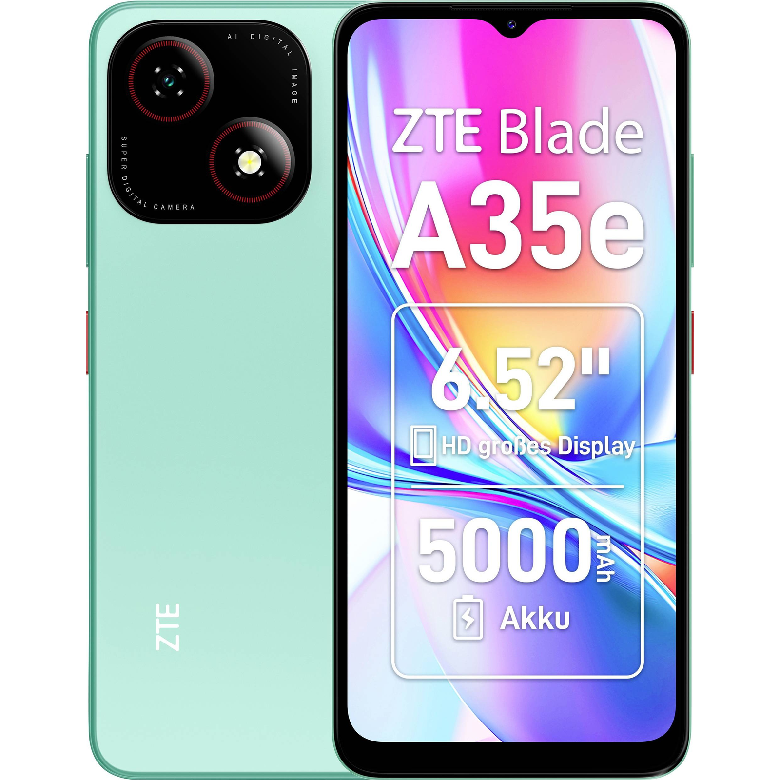 Smartfón ZTE Blade A35e 2 GB / 64 GB 4G (LTE) zelený