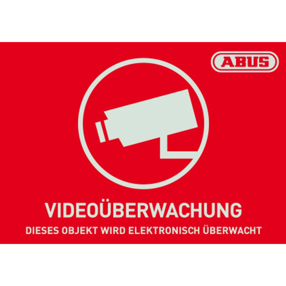 Abus AU1421 Biztonsági kamera Videó megfigyelő figyelmeztető matrica (AU1421)
