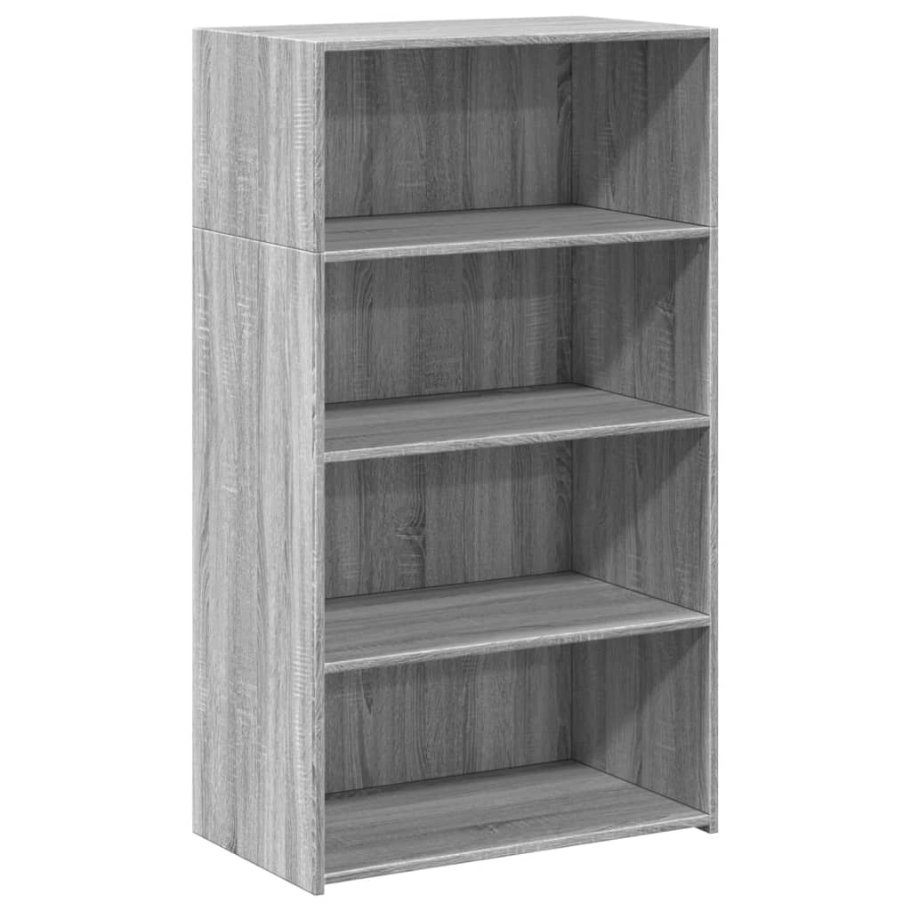 szürke sonoma szerelt fa magasszekrény 70 x 41 x 124 cm (846409)