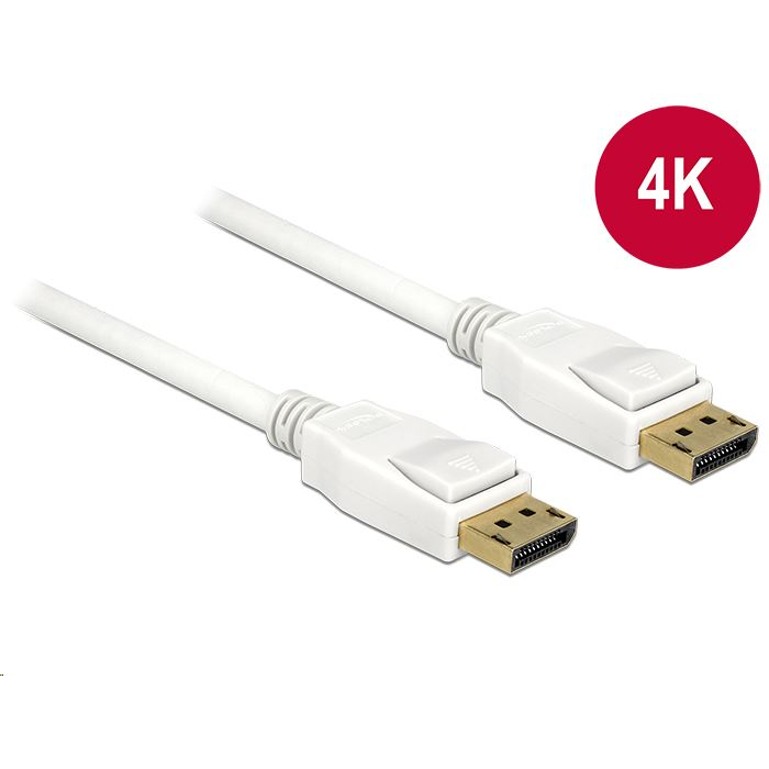 DELOCK 84879 KÁBEL DISPLAYPORT BIELY 5M 120796 (84879)