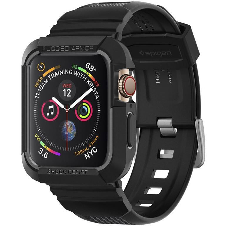 Spigen Rugged Armor Pro Black Apple Watch 8/7 (41mm)/SE 2022/6/SE/5/4 (40mm) (ACS00546)