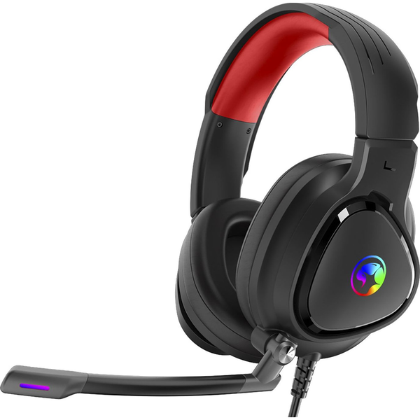 Căști de gaming Marvo HG8958, roșii