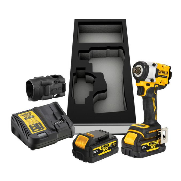 DeWalt DCF921P2G-QW Szénkefementes Akkus Ütvecsavarozó - 1/2", 406 Nm, 2x5 Ah, 18 V