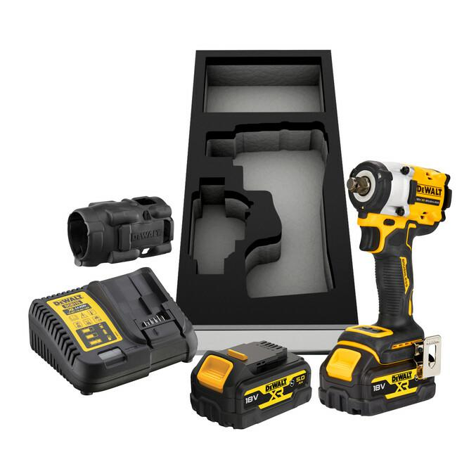 DeWalt DCF921P2G-QW Szénkefementes Akkus Ütvecsavarozó - 1/2", 406 Nm, 2x5 Ah, 18 V (DCF921P2G-QW)