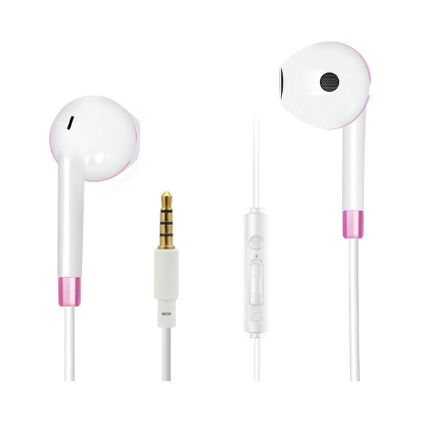 2GO Comfort In-Ear Stereo Headset White/Pink