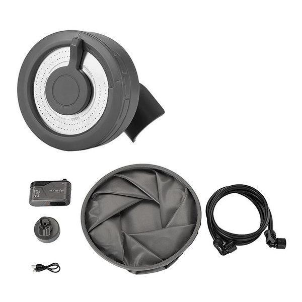 Wave 3 Duschkit, Duschpumpe und faltbarer Eimer