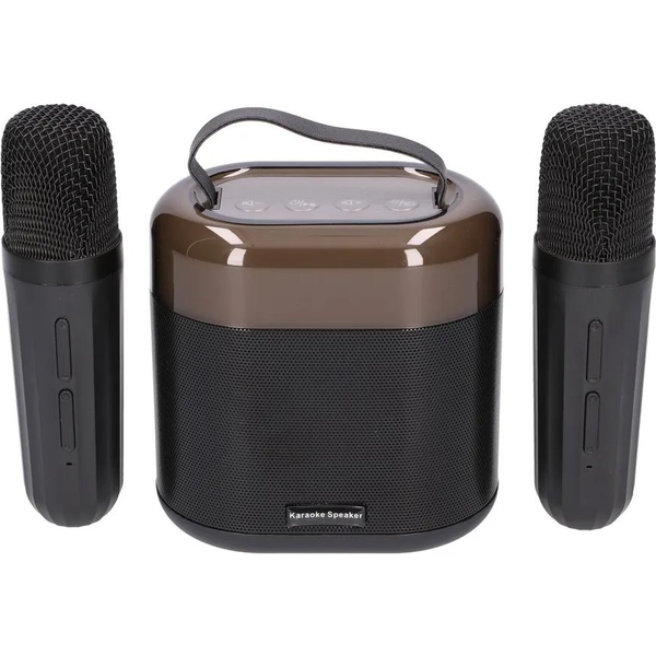 Extralink Kids Karaoke Led Speaker 2 Microphones Black