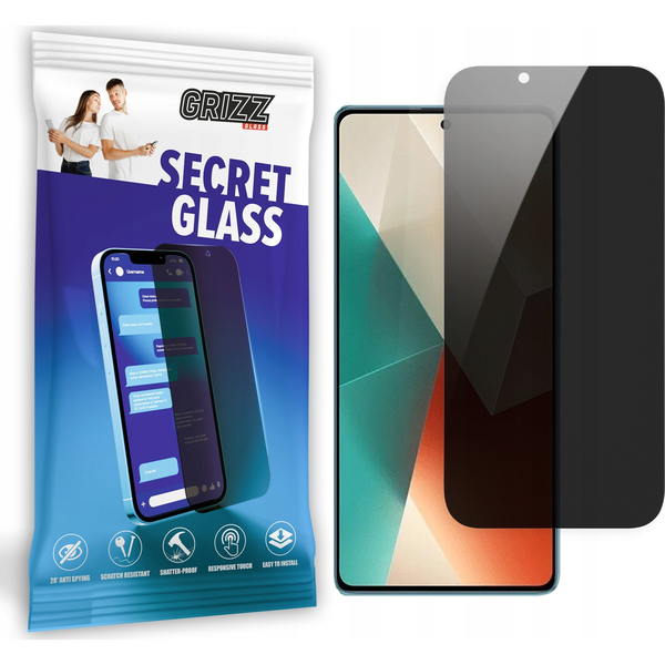  GrizzGlass Szkło prywatyzujące GrizzGlass SecretGlass do Xiaomi Redmi Note 13 5G