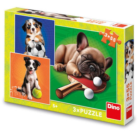 Dino Kutya sportolók, 3×55 darabos (8590878335431)