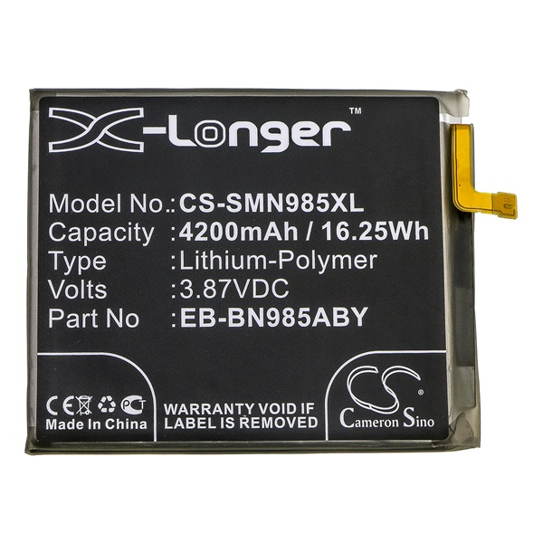 Cameron Sino CS-SMN985XL Samsung Galaxy Note 20 Ultra 5G Telefon akkumulátor 4200 mAh