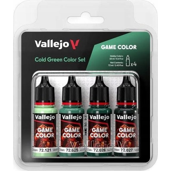  Vallejo Vallejo: 72.383 - Game Color - Cold green Color Set 4 x (18 ml)