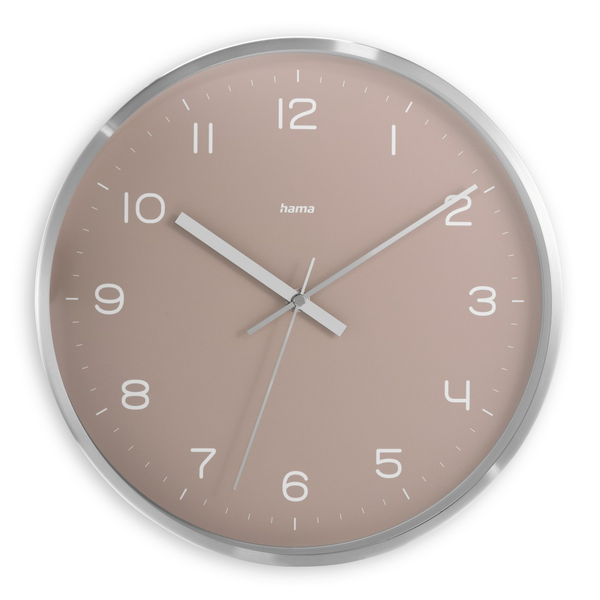 Hama Fiji Radiogestuurde klok Cirkel Roze, Zilver