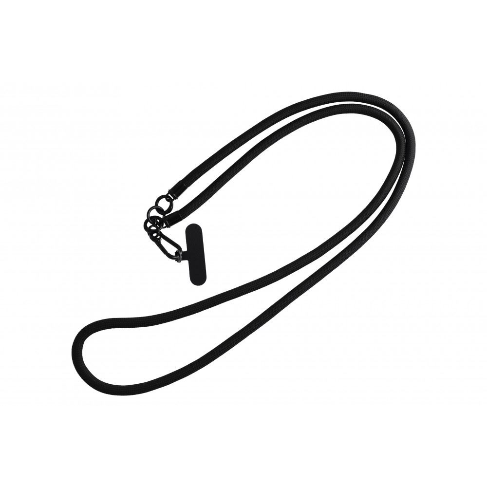 Cellect szövet nyakbaakasztó telefon tokhoz fekete (CEL-LAN-FAB-BK) (CEL-LAN-FAB-BK)