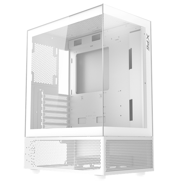ADATA XPG Ház Midi ATX Invader X Mini, 5x120mm RGB ventilátor, Tápegység nélkül, üvegfalú, fehér (INVADERXMINIMT-WHCWW)