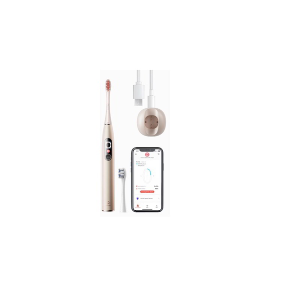 Oclean X Pro Digital Szónikus Elektromos Fogkefe + 1 db pótfej - Arany