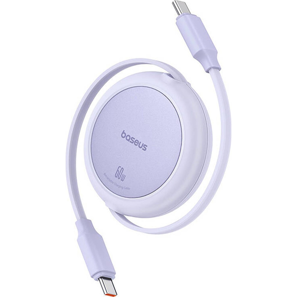 Baseus Free2Pull Mini USB-C to USB-C 60W USB cable, 1m (purple)