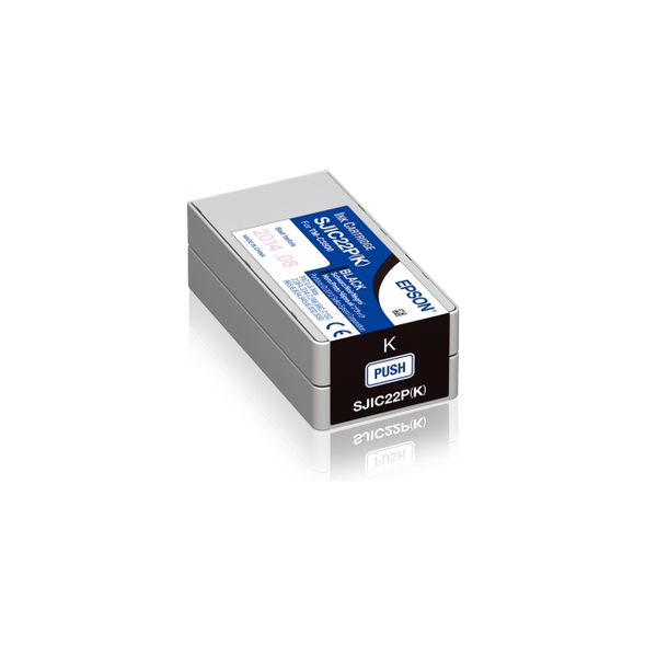 Epson SJIC22P(K) atramentová náplň 1 kusov Originál Čierna