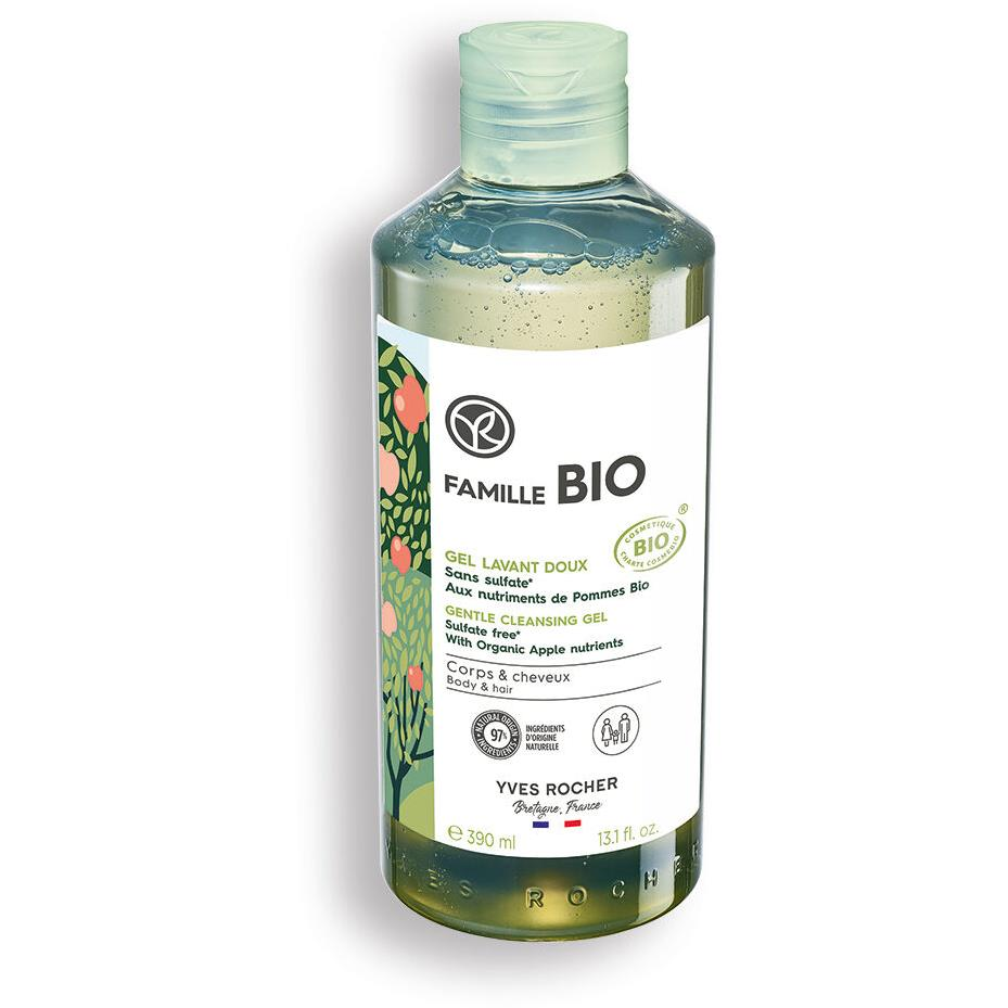 YVES ROCHER gyengéd lemosó testre és hajra, 390 ml (3660005906867)