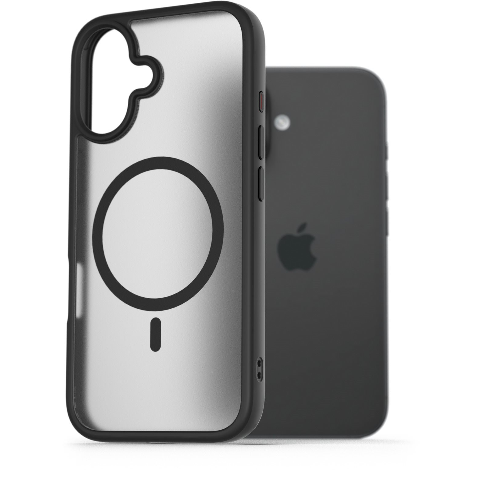 AlzaGuard Matte Case iPhone 16 Magsafe fekete tok (AGD-PCMM57B)