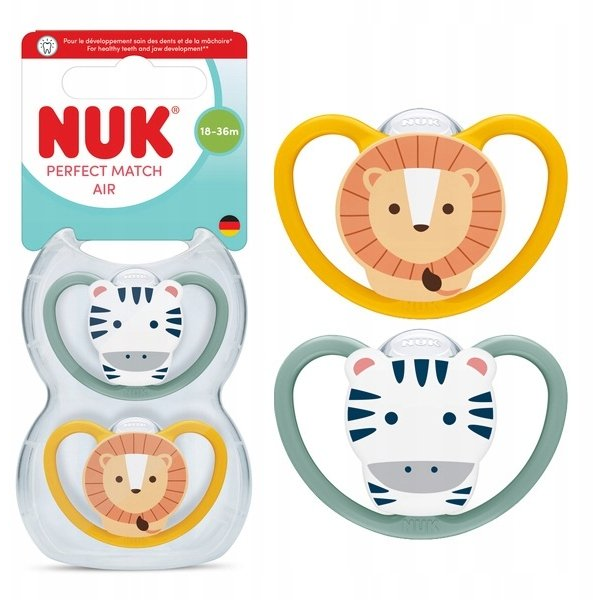 NUK NUK SMOCZEK USP 2EL 18-36M PM AIR ZEB/LEW1017723