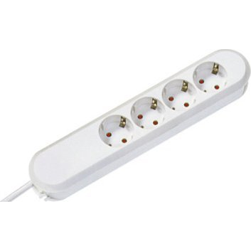 Bachmann 230V elosztó 4 aljzatos 1.5m - Fehér (381.221K)