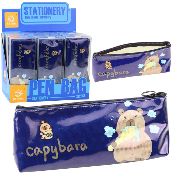 Iskolai Tolltartó Készlet Capybara Fogmosó Fogak Tengerészkék 20 x 8.5 x 4 cm – 22000