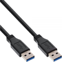 InLine 4043718233984 USB кабел USB 3.2 Gen 1 (3.1 Gen 1) 3 м USB A Черен