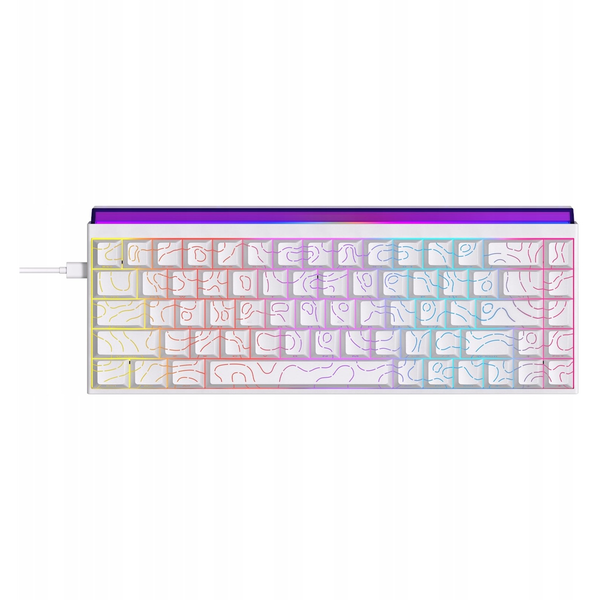 Klawiatura Ajazz Klawiatura mechaniczna przewodowa Ajazz NK68 Red Switch White USB-C